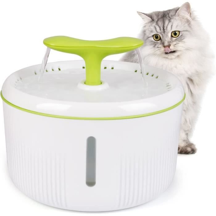 Fontaine à Eau Automatique Pour Chat 1,8L - Pompe Silencieuse, Filtre 4 Couches - Arrêt Sécurité