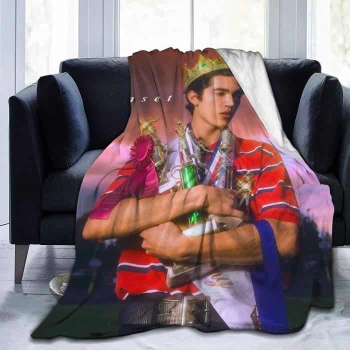Couverture Polaire Real-Madrid Douce Et Chaude En Flanelle - 203,2 X 152,4 Cm Pour Canapé Et Lit