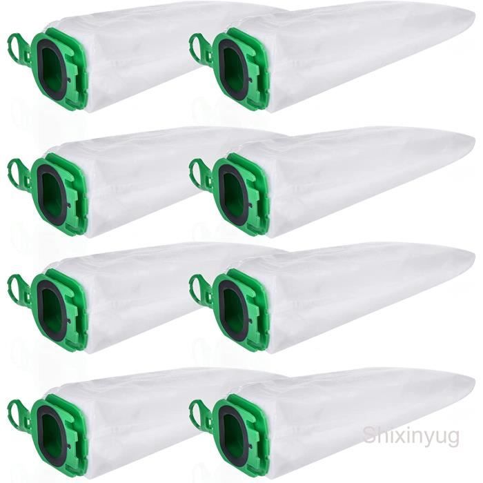 Sacs D'Aspirateur pour Vorwerk Kobold VK7 FP7, 8 Sacs Filtrants de Rechange et 2 Filtres pour Balai Sans Fil Kobold FP7