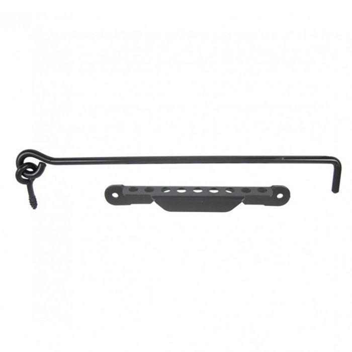 AFBAT Crochet contrevent 8 - L 350mm - Crémaillère noir