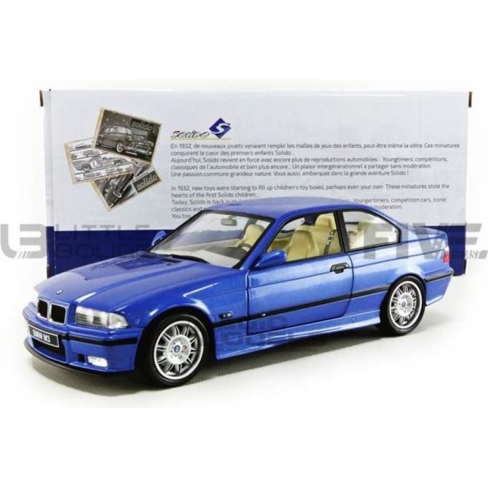 Voiture Miniature de Collection - SOLIDO 1/18 - BMW M3 E36 - 1992 - Blue  Estoril - 1803901 - Cdiscount Jeux - Jouets