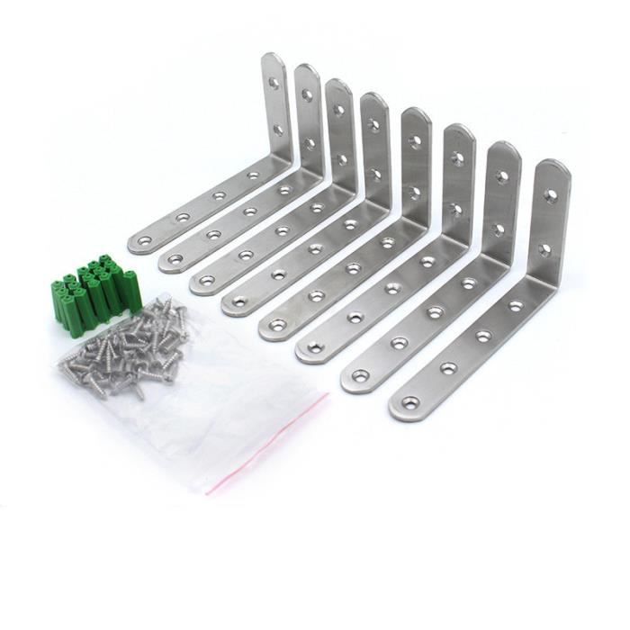Support dangle en acier inoxydable - Argenté - Lot de 8 - 5mm de diamètre de trou