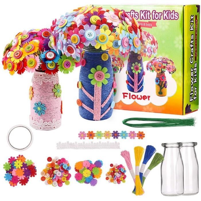 Fleurs Kit Bricolage Enfant KitD'art Bricolage Amusant Set Créatif