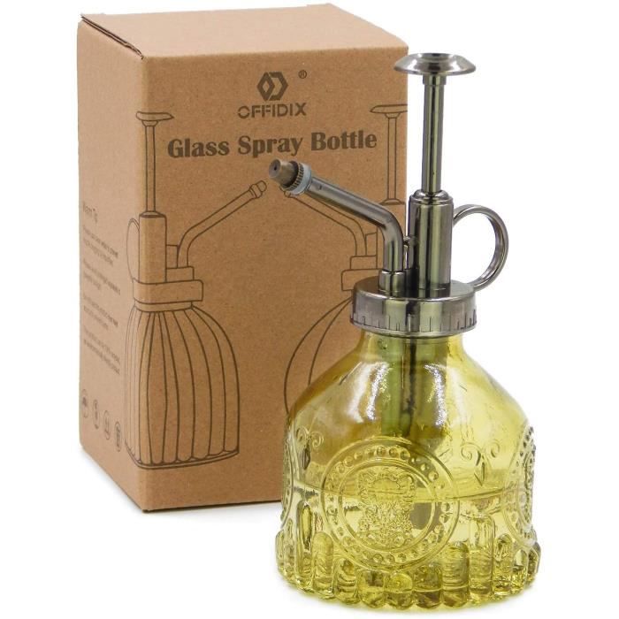 OFFIDIX Brumisateur En Verre Pour Plantes 300 Ml Gris - Pulvérisateur Avec Pompe Plastique Pour Plantes D'Intérieur Et Extérieur