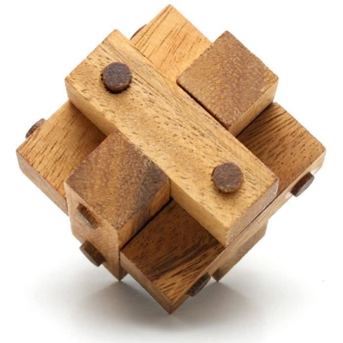 Logica – Jeu D’équilibre Clous – Casse-tête Bois – Difficulté 5/6 – 6 Clous Sur Pôle – À Partir De 14 Ans