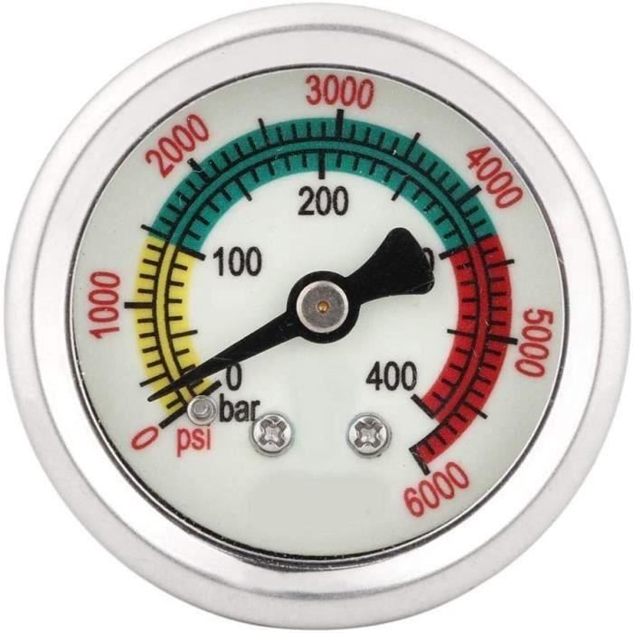 Manomètre Pression Turbo Universel 52mm - Cadran Fumé, éclairage LED Bleu/rouge, Jusqu'à 30 Psi, Pour Voiture