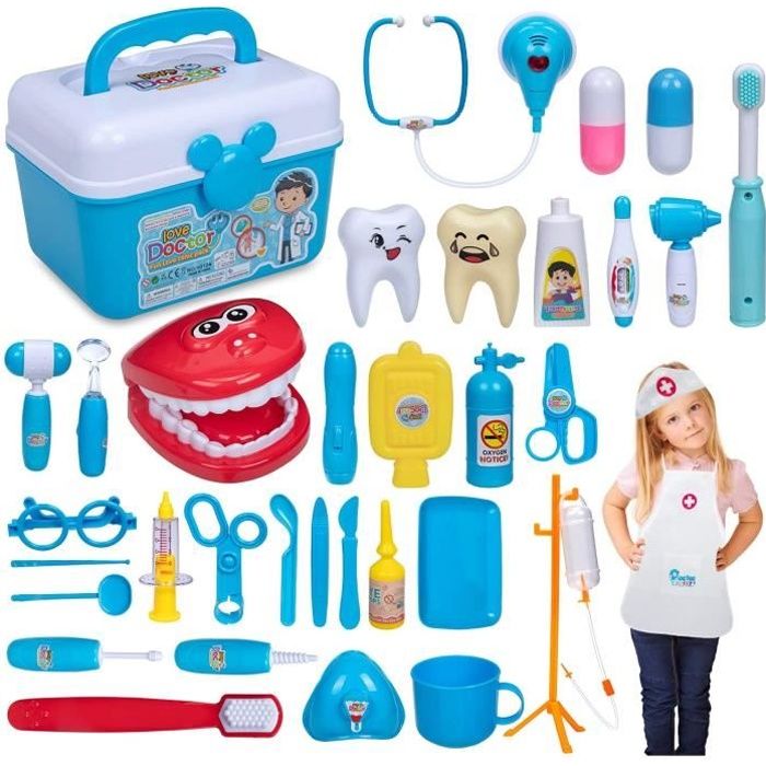 Agenda Secret Médical Doc La Peluche - Jeu D'imitation Pour Enfants Avec Stylo UV Et Porte-clés