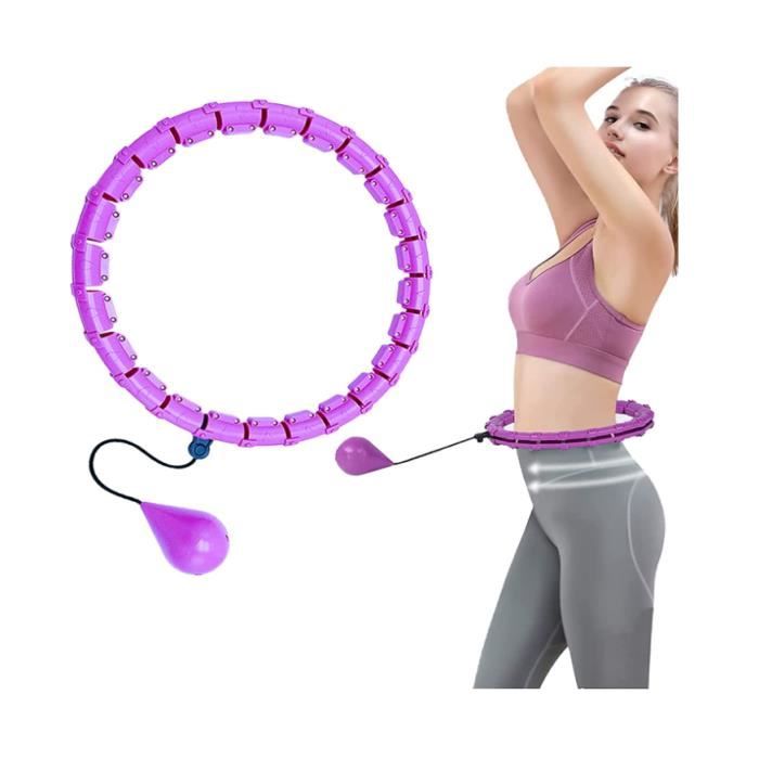 Cerceau Hula Hoop Fitness, Cerceau intelligent pour adultes Perte de poids  Équipement d'exercice 2 en 1 Pour abdominaux fitness