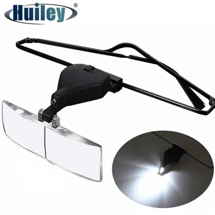 Loupe optique,Loupe à avec lampe LED, lentille éclairée