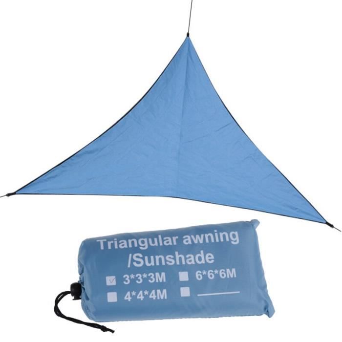Voile D'ombrage Triangulaire Imperméable Hitopin - 2x2x2 M, Protection UV 95% - Pour Jardin, Terrasse, Piscine - 11
