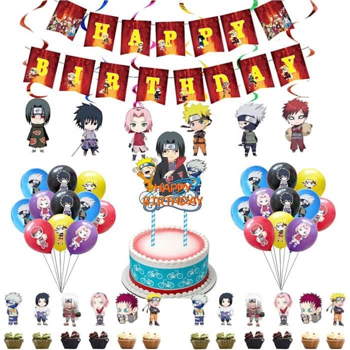 Naruto Theme Fete Ensemble 44pcs Japonais Anime Joyeux Anniversaire Banniere Ballon Pour Enfants Fournitures D Anniversaire D 507 Cdiscount Maison