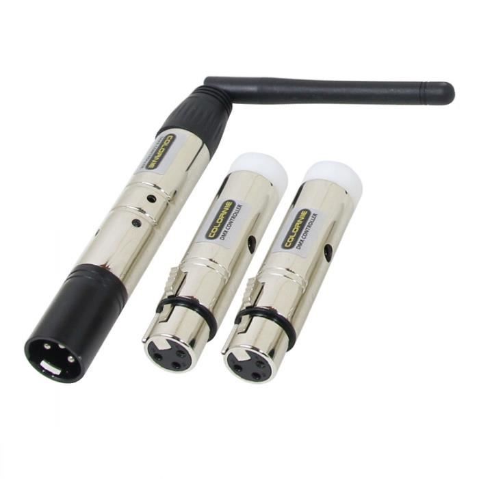 Kit DMX Audibax 2.4GHz Émetteur/récepteur DMX Sans Fil Audibax Easy DMX - 2.4GHz XLR 3 Broches Contrôle Lumières Sans Fil Kit DMX Audibax 2.4GHz Émetteur/récepteur DMX Sans Fil Audibax Easy DMX - 2.4GHz XLR 3 Broches Contrôle Lumières Sans Fil