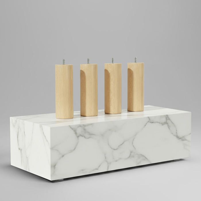 Pied de lit cylindrique en bois 20 cm - Naturel Pied de lit cylindrique en bois 20 cm - Naturel