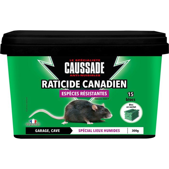 Raticide Canadien espèces résistantes Caussade