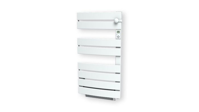 Radiateur sèche-serviette 750w + soufflerie 1000w (1750w) - lames plates  ouverture latérale CARRERA Pas Cher 