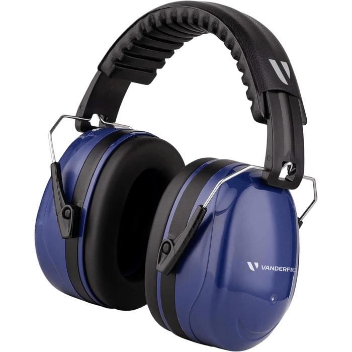 Casque Anti Bruit Adulte Pour Bruits De Chantier Forts Et Champ De Tir, Facilement Réglable