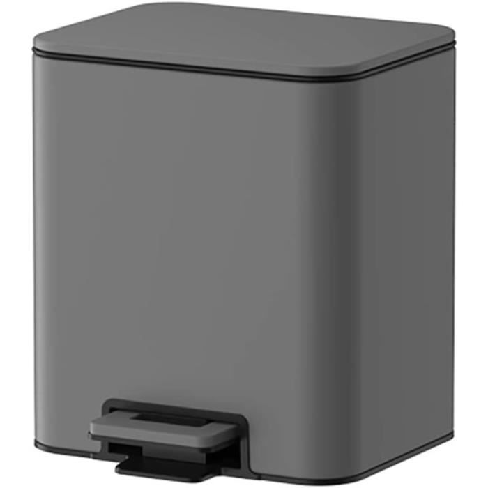 Poubelle À Pédale Avec Couvercles, Poubelle Étanche Pour Salle De Bain