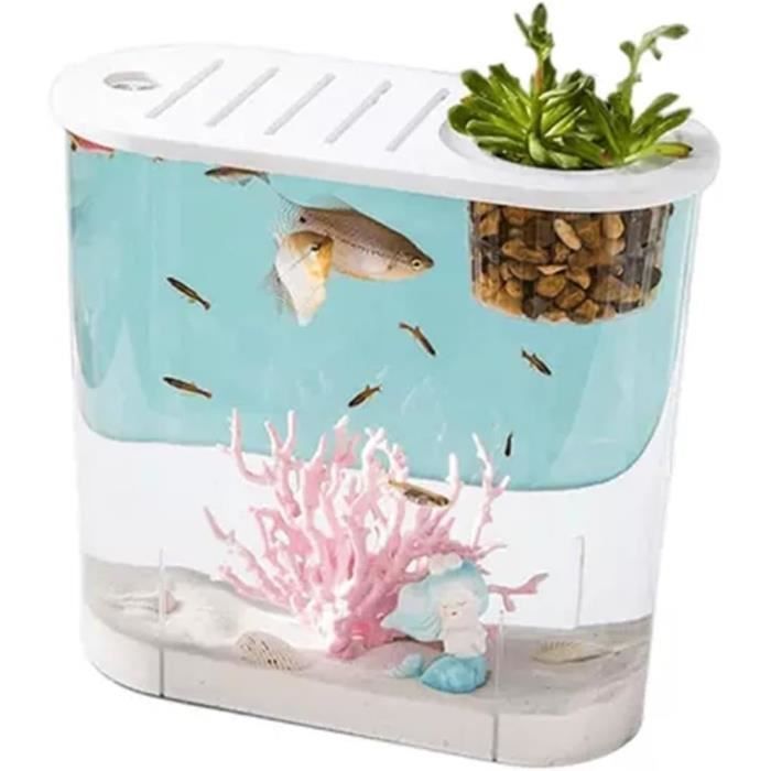 Mini Bocal à Poissons Transparent En ABS - 2 Tailles (12,5 Cm Ou 18 Cm), Résistant Aux Chocs, Pour Décoration Ou Centre De Table - 6