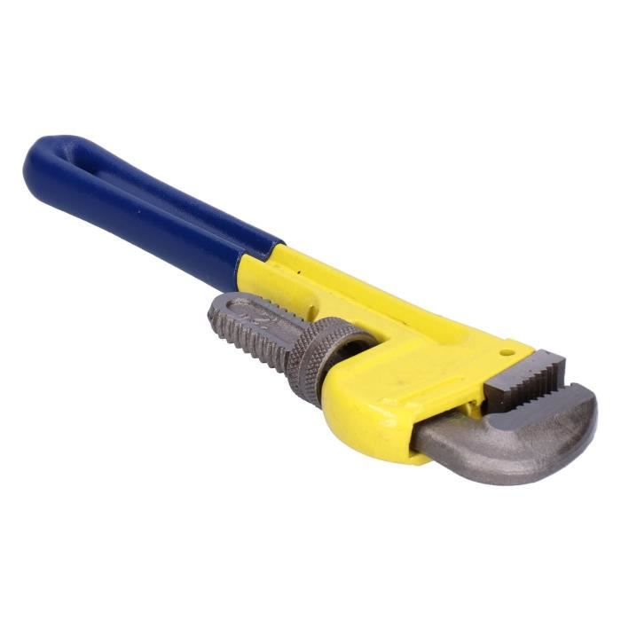 Clé à Pipe Robuste Pittsburgh 8" - Acier - Poignée Fonte Orange - Neuf (voir Détails)