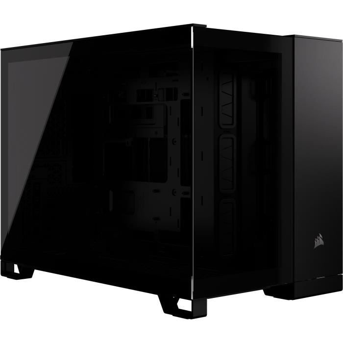 Boîtier PC – CORSAIR – 2500X Tempered Glass Micro ATX Dual Chamber – Noir