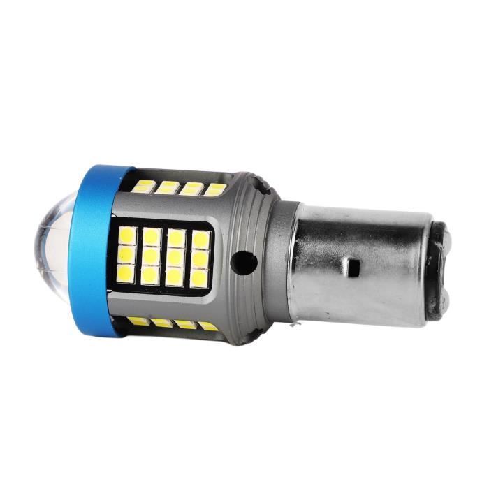 Ampoule Phare Moto LED H6 BA20D Teguangmei - 12W 6000K Blanc - Éclairage 360° - Plug And Play