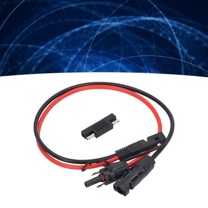 Câble adaptateur mâle pour panneau solaire vers XT60 12 AWG, pour panneau solaire de camping-car, centrale électrique portable, générateur solaire, 1, 5 m