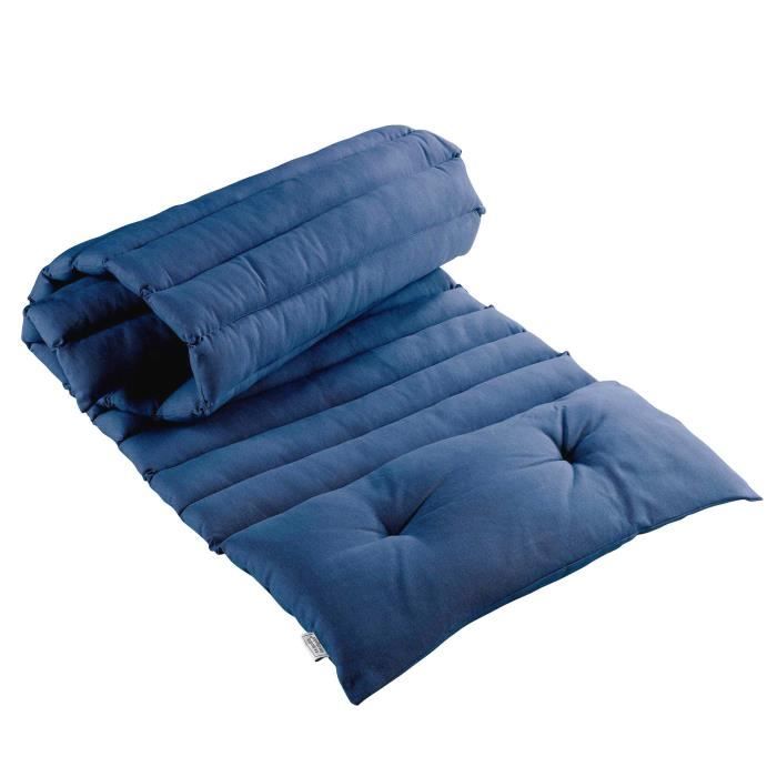 CDaffaires Bain de soleil 60 x 180 cm coton uni pacifique Indigo