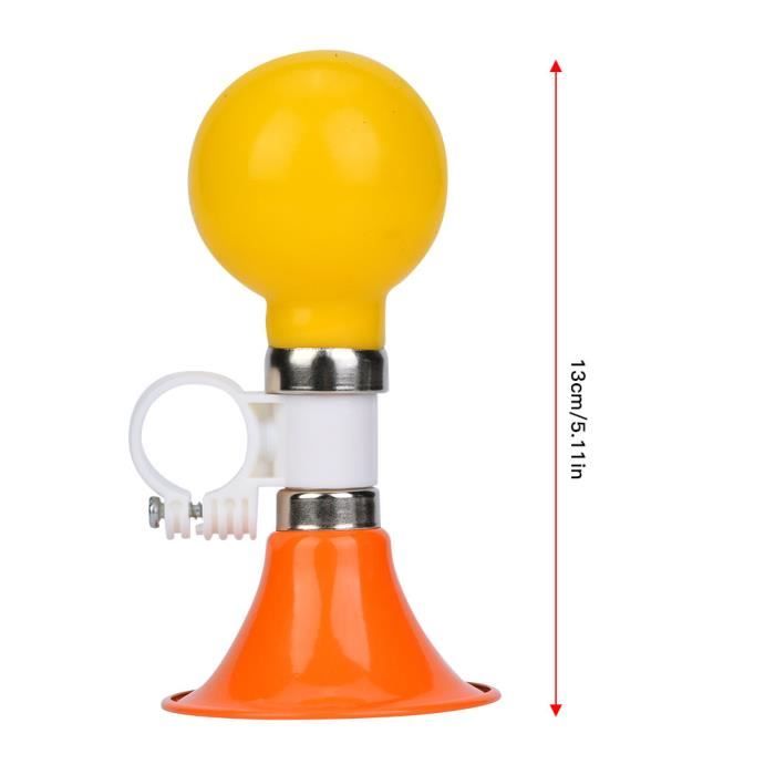 Klaxon à Bulbe Vélo Classique - Métal Chromé Et Caoutchouc - Pour Guidon 22,2 Mm