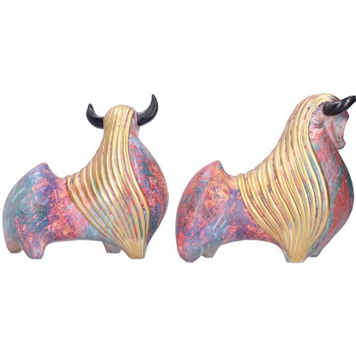 Statue De Taureau De Wall Street Sculpture De Taureau En Métal Évidée, Sculpture Moderne En