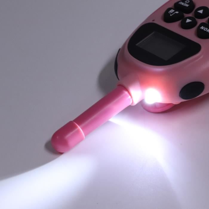 Talkie Walkie Enfants Rechargeable, Caméra HD et Changeur de Voix avec Recharge Type-C, Interaction Vidéo pour Jeux de Talkie-Walkie, Cadeau pour Enfant Garçon Fille (Rose + Bleu