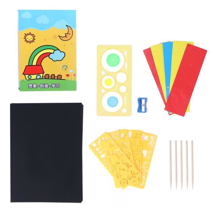 LIX - Grattage pour enfants 10 feuilles/set avec un stylo à gratter LIX - Grattage pour enfants 10 feuilles/set avec un stylo à gratter