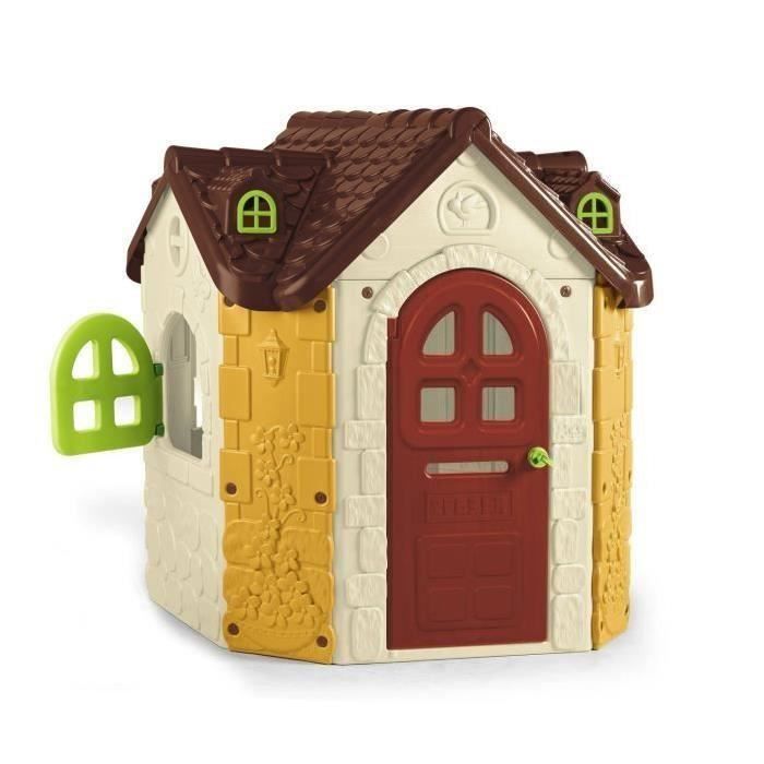 Maisonnette FEBER Casual House Pour Enfants - Avec Porte Et Autocollants, Résistante, Dès 2 Ans