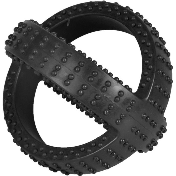 Balle Gladiator noir ø 13.5 cm jouet pour chien - Flamingo Balle Gladiator noir ø 13.5 cm jouet pour chien - Flamingo