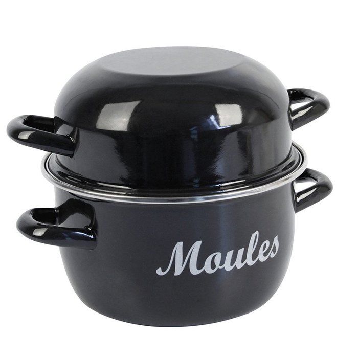 CREALYS Marmite à moule Essential en acier - Ø 20 cm - 2 L - Noir - Tous feux dont induction