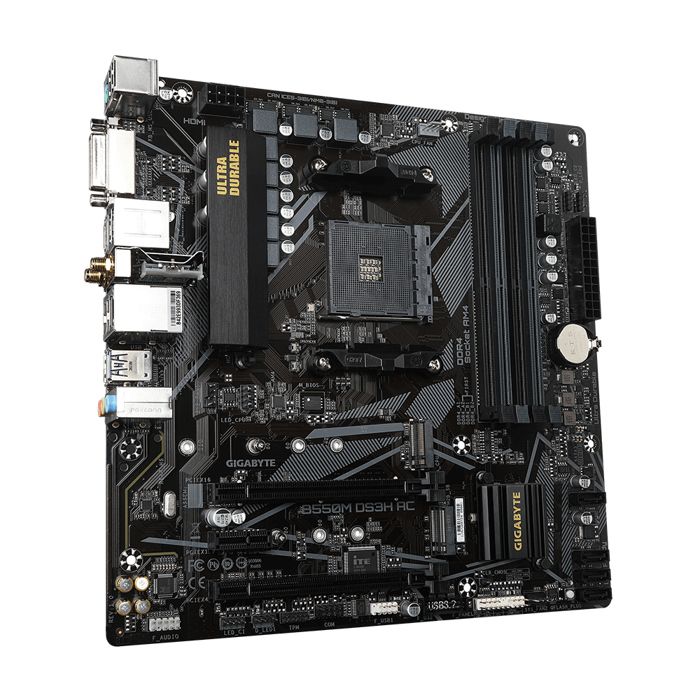 Carte mère – Gigabyte – B550M DS3H – AM4 – Micro ATX – 7.1 canaux audio