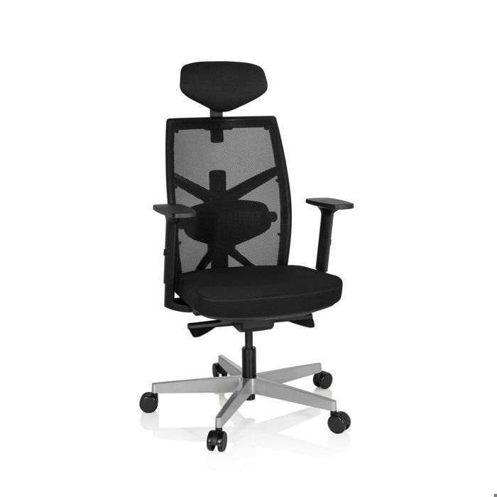 Siège de bureau de qualité professionnelle - hjh OFFICE - BELLAC - Noir - Tissu / Tissu maille Siège de bureau de qualité professionnelle - hjh OFFICE - BELLAC - Noir - Tissu / Tissu maille