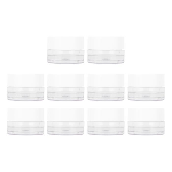 ZEONHEI Lot De 10 Boîtes à Cosmétiques Empilables Avec Couvercles