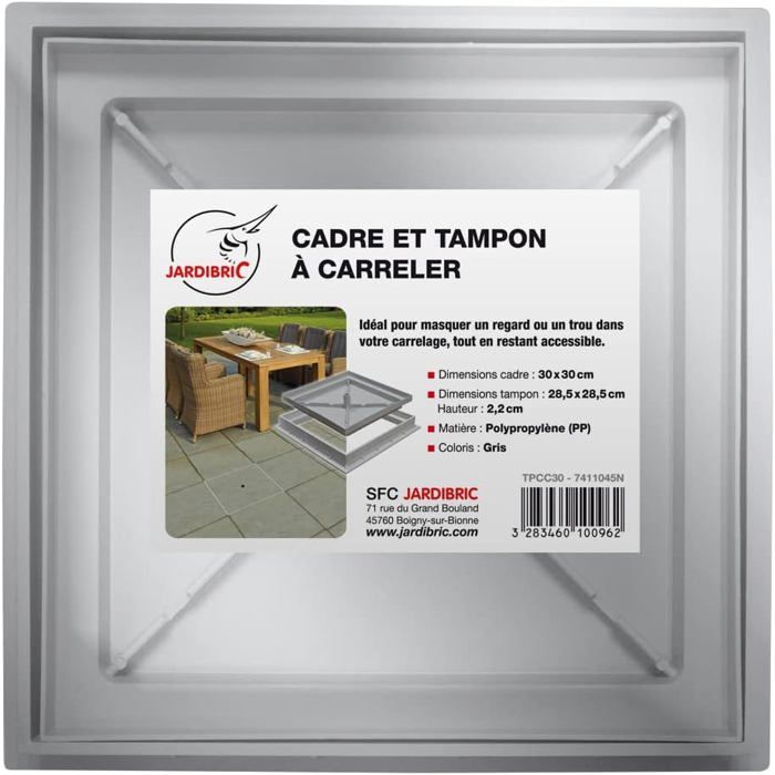 Caniveaux Polypropylène 150x150mm Avec Grille Acier Galvanisée - Classe A15 - Évacuation Eaux Pluviales