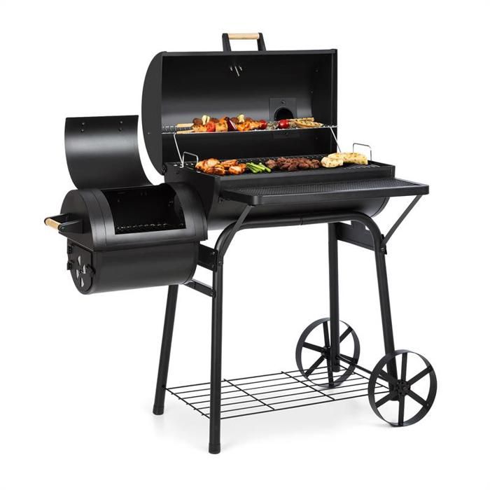 Barbecue Kamado En Céramique Klarstein Princesize - Gril à Charbon De Bois, Fumeur, Rouge