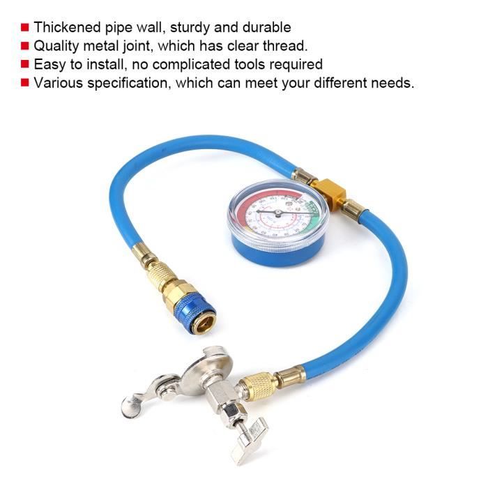 Tuyau De Charge Réfrigérant 1/4 SAE - 4,9 Pieds - 4000 PSI - Pour Collecteur - Uxcell