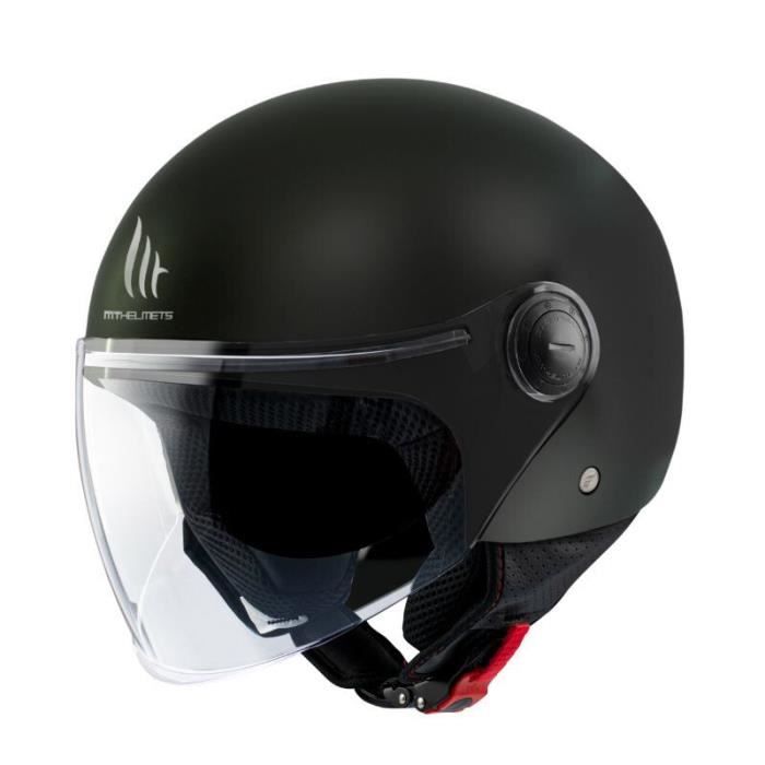 Casque moto jet MT Helmets Street - noir mat - S (55/56 cm)