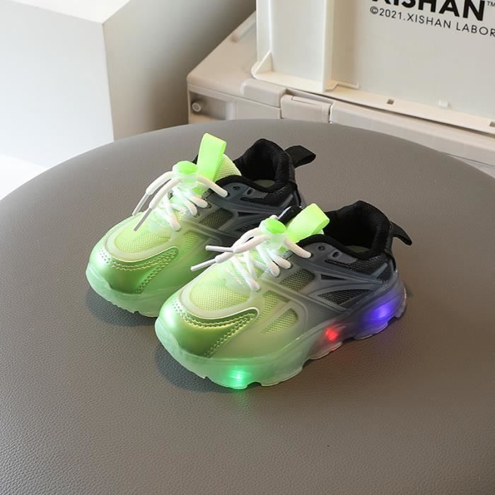 MOMBIY Chaussures Lumineuses Pour Filles - Baskets Sport Respirantes LED Pour Enfants Et Bébé - Idéales Randonnée, Tennis Et Quotidien