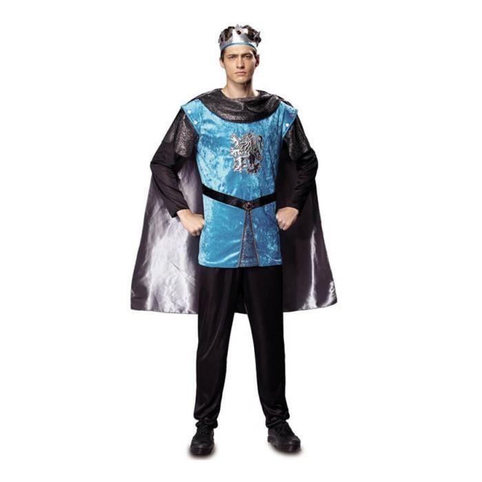 Déguisement Prince Médiéval pour homme - Multicolore - Casaque avec manches, pantalon et couronne compris