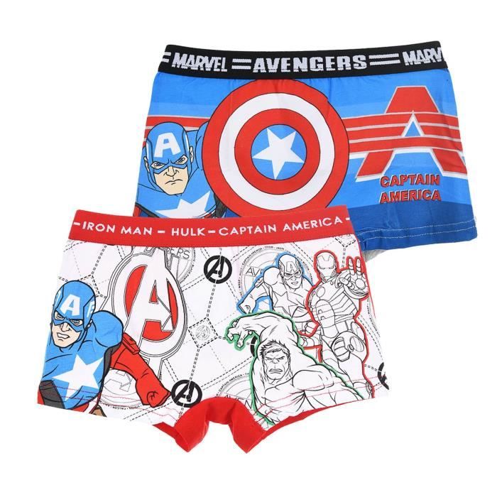 Avengers 2 Pack Boxers Green And Blue