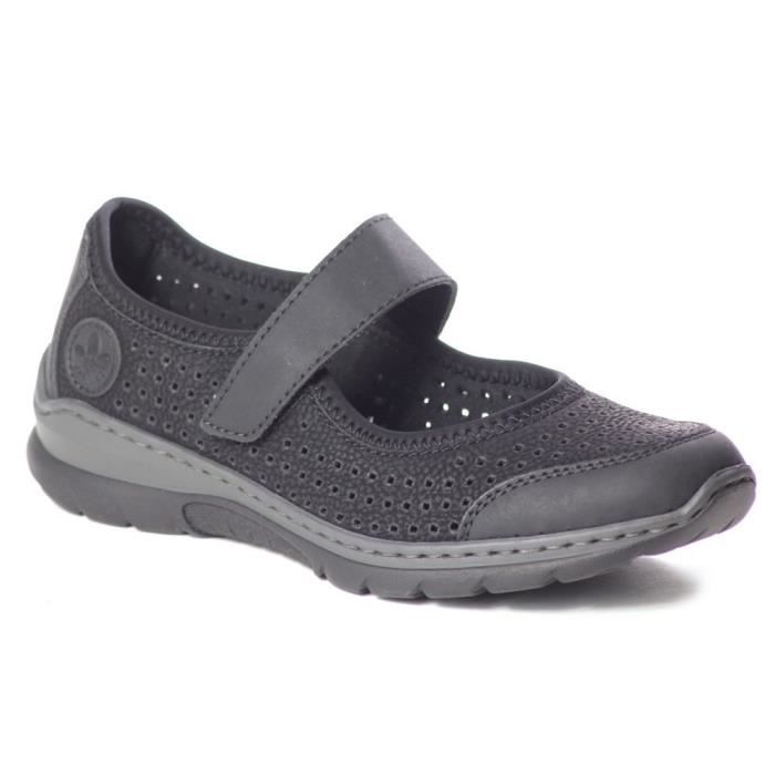 Chaussures Femme Rieker Noires – Pointure 38/5, Confort Rembourré, Neuves Sans Boîte