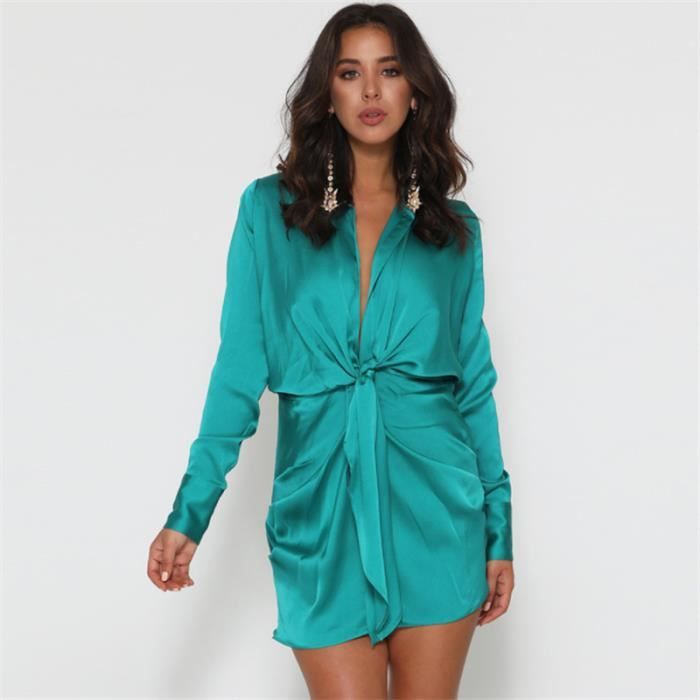 👗 Chemise Orientale Longue En Soie – Manches Longues, Col – Taille Unique – Neuf Sans Étiquettes