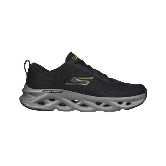 chaussures de running - skechers - go run swirl tech noir - homme/adulte