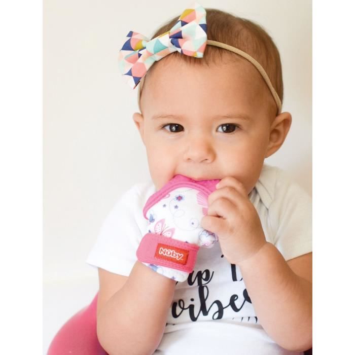 Nuby Gant De Dentition Happy Hands Rose 3 Mois Cdiscount Puericulture Eveil Bebe