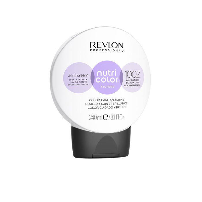 Coloration capillaire - Revlon - Nutri Color Filters 1002 - Platine clair - 240 ml - Crème