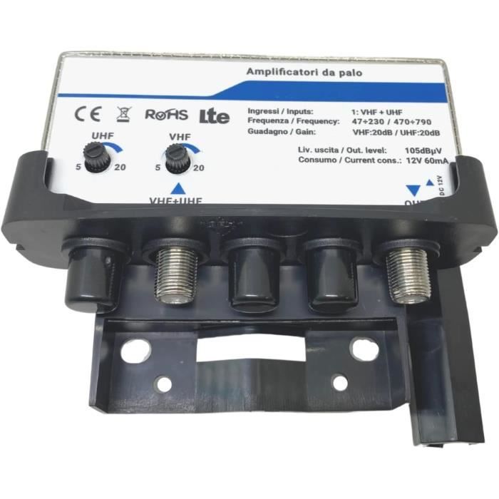 Amplificateur UHF Triax T340012 - 5V, 12 DB, 470-862 MHz - Neuf